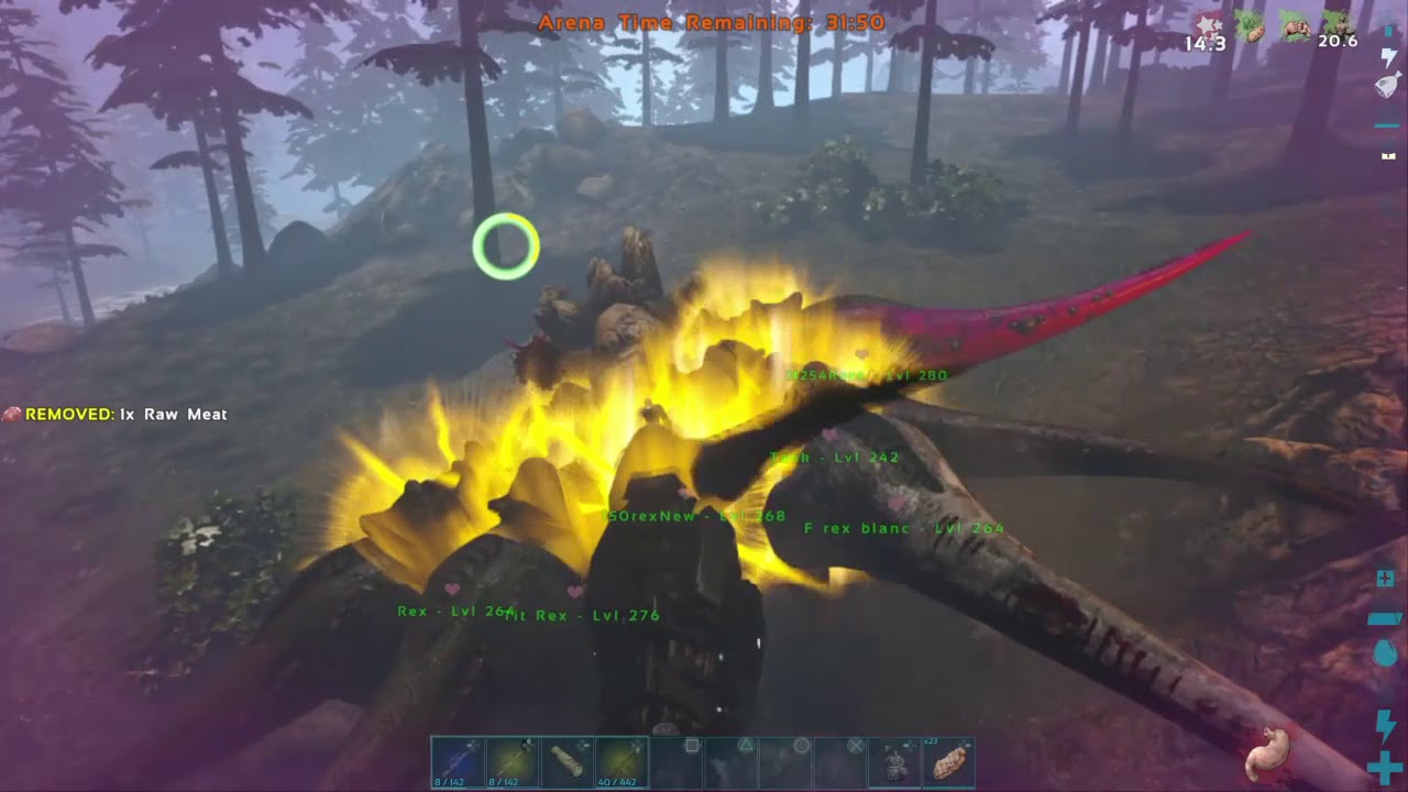 Ark Official Pve Gamma Ragnarok Boss Fight Dragon Manticore Youtube