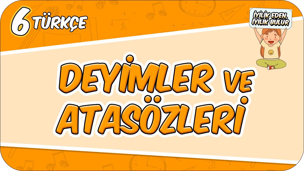 Deyimler ve Atasözleri 📙 6TURK5 #2026