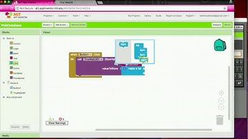 Using Web Databases in MIT App Inventor 2