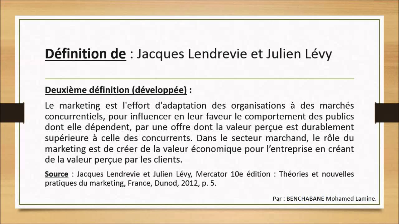Aide m moire De Marketing D finitions Du Marketing YouTube Aide m moire de marketing d finitions du marketing youtube