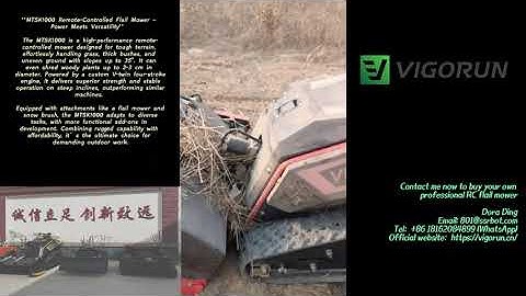 factory direct sales low price 7700$ buy online remote controlled multitask multitask vehicle #mower