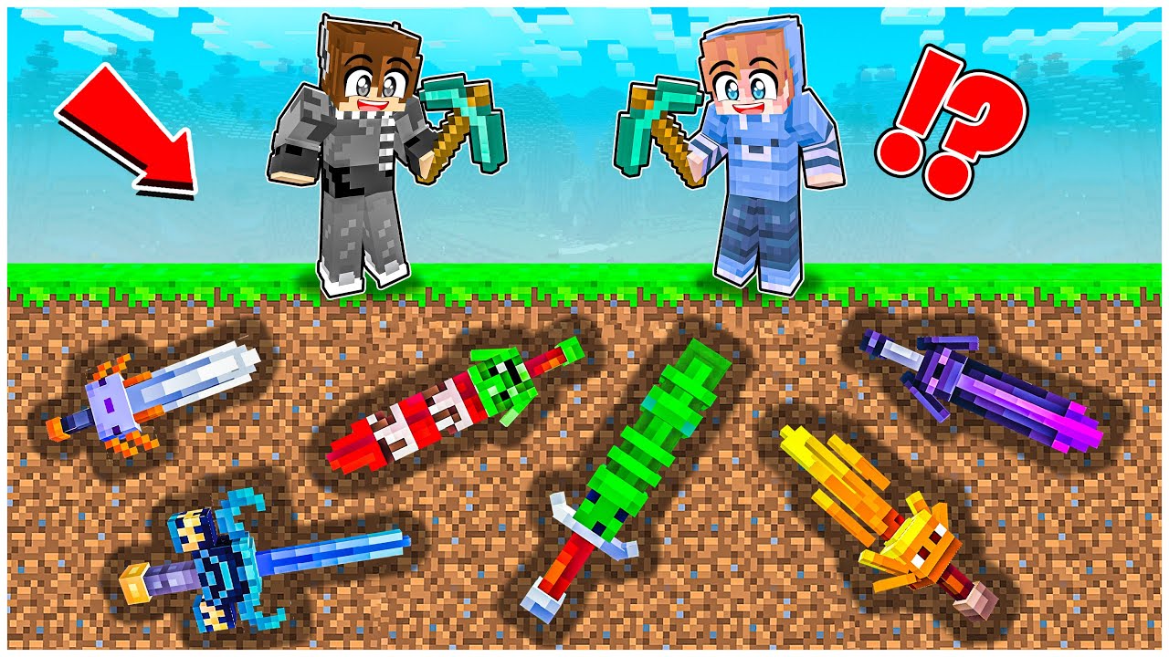 FRANZ & JOJO MENGGALI HARTA KARUN PEDANG SUPER DEWA di MINECRAFT