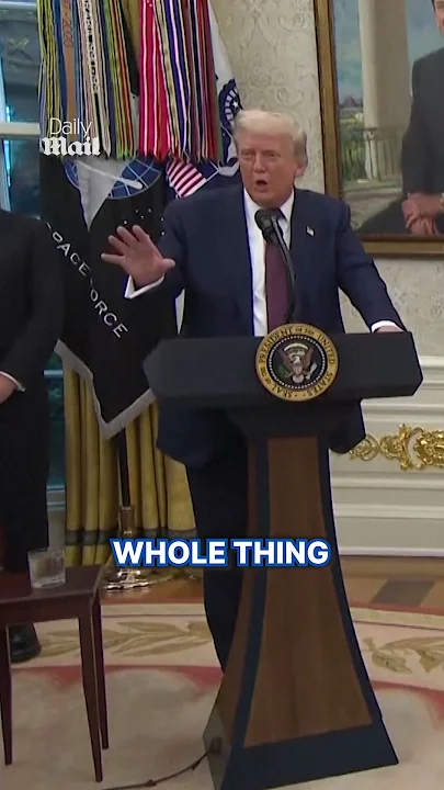 Watch Trump’s reaction when confronted about the Epstein situation