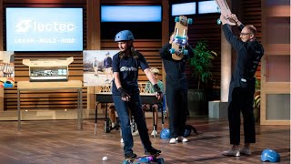 Celebrity Building your own electric skateboard for class | Lectec | Shark Tank Profile