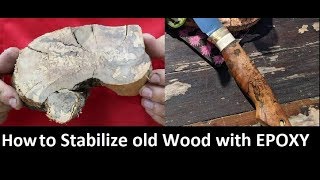 How to stabilize wood with epoxy without spending money