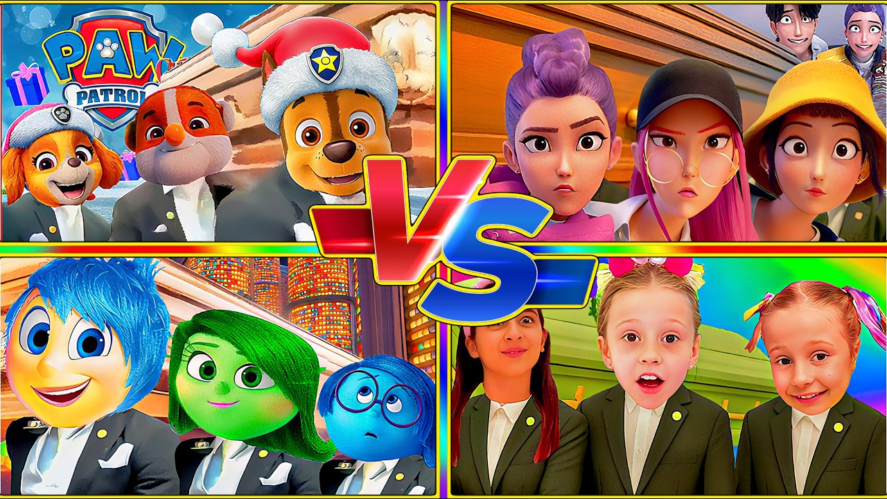 📹 Spinning Wheel - LIKE NASTYA 🆚 INSIDE OUT 2 🆚 A PAW PATROL 🆚 KPOP DEMON HUNTERS - SPIN WHEEL FUN