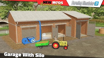 FS22 | Garage With Silo - Farming Simulator 22 New Mods Review 2K60