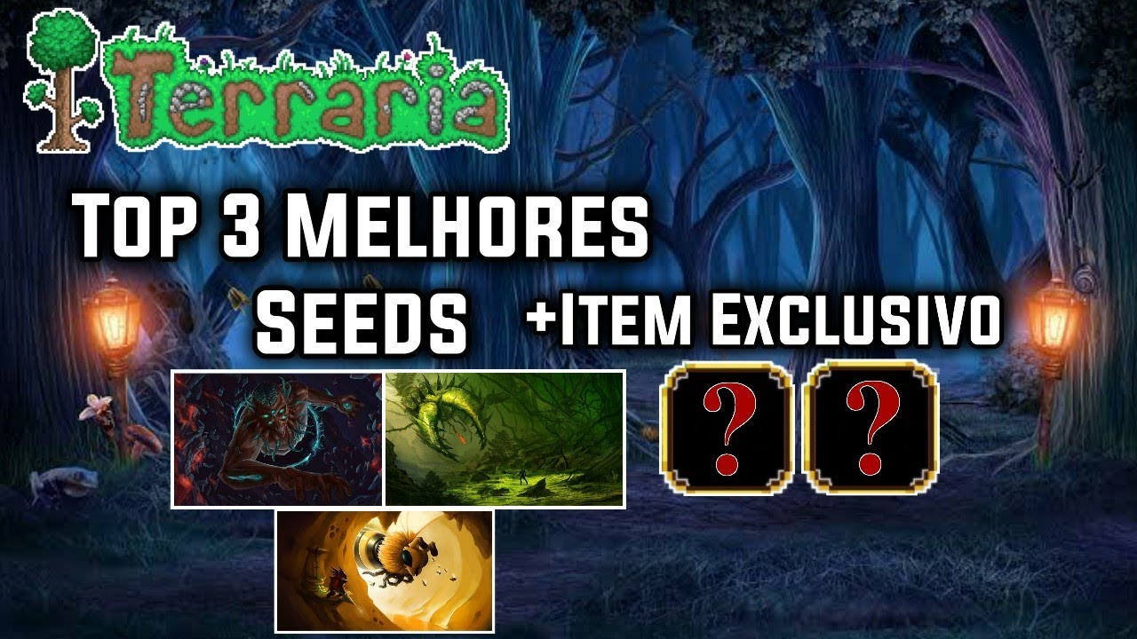 Top 3 Melhores Seeds + Item Exclusivo Terraria 1.4.0.5.2.1 YouTube