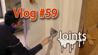 Coating joints on drywall with thinned edges – Vlog renovation #59