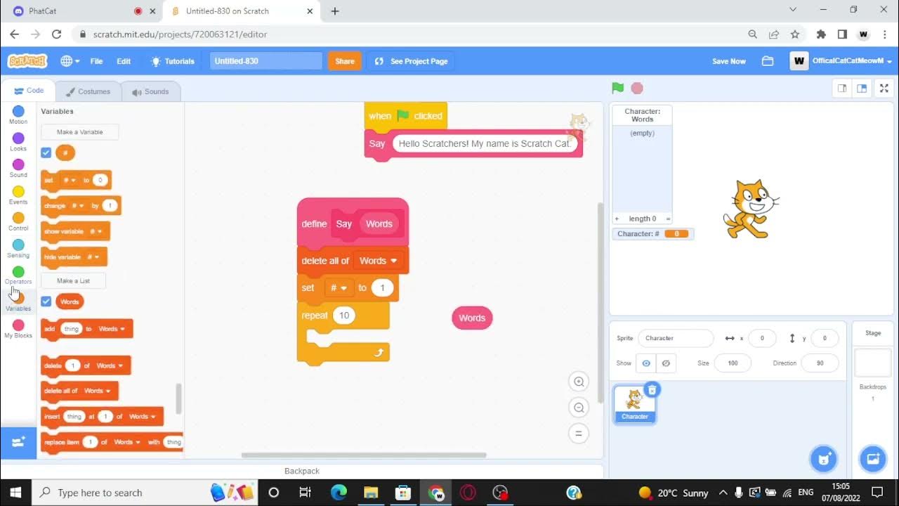 How to make dialogue in scratch! (EASY!) - YouTube