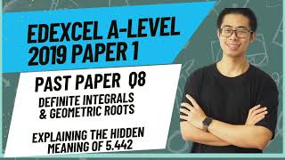Edexcel A-Level Maths 2019 Paper 1 Q8 | Integration| Full Step-by-Step Explanation