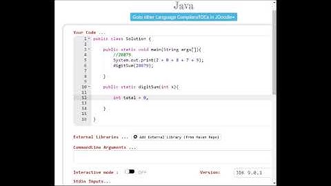 Practice It: digitSum (Java Tutorial)