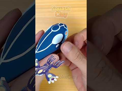 Making Primal Kyogre Pokémon out of clay #pokemon #art #satisfying