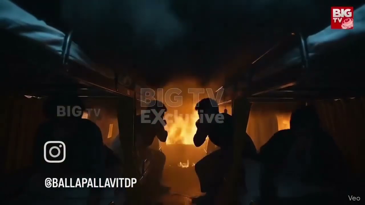 Karnool bus fire accedent die 19 members 