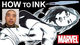 HOW TO INK  Tips, Tools, Techniques, Hacks, Step by Step Tutorial for Comic Book Artists