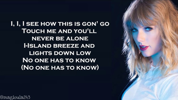 lyrics you might relate to on X: taylor swift / end game https