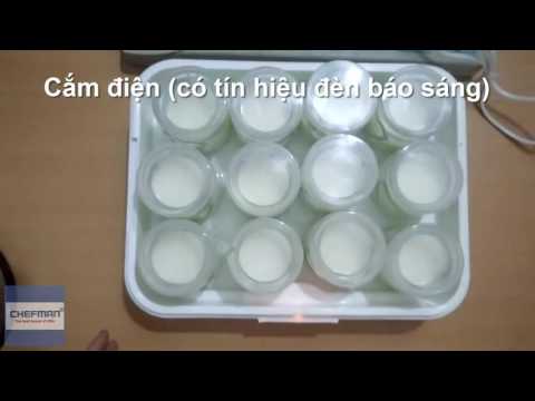 Hướng dẫn cách làm sữa chua với máy làm sữa chua Chefman