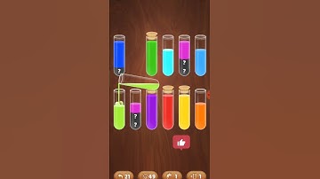 Only 1% Can Solve This! 😱 | Tube Puzzle Game Level 21 Mind Challenge #puzzler #puspam #games #shorts