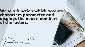 C   program  accepts a character  as parameter and displays the next n numbers of   characters.