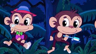 Toothbrush Tango Monkeys Song For Kids Kitty - Nursery Rhymes & Kids Songs