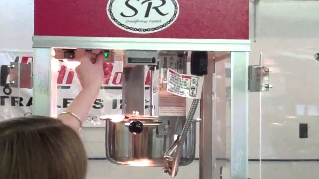 SHAUGHNESSY RENTAL POPCORN MACHINE YouTube