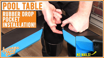 How to Install Rubber Drop Pockets for Your Pool Table - NO NAILS! | FULL DIY GUIDE!