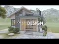 Small house design with roof deck  650m x 800m 52 sqm  2 bedroom