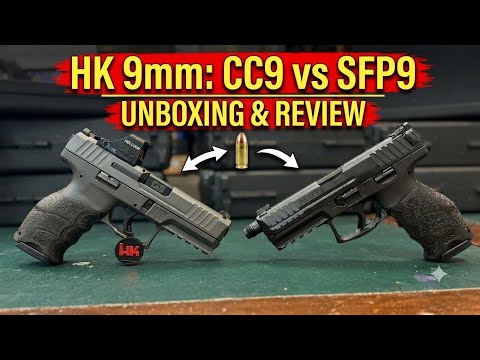 HK CC9 || HK USP Compact || HK P8 A1 || HK SFP-9 9mm Pistol Unboxing and Review. #9mmpistol #hksfp9