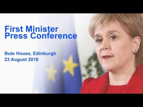 First Minister Press Conference