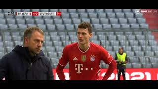 Hansi Flick & Benjamin Pavard (FC Bayern Munich vs VfB Stuttgart, 2021)