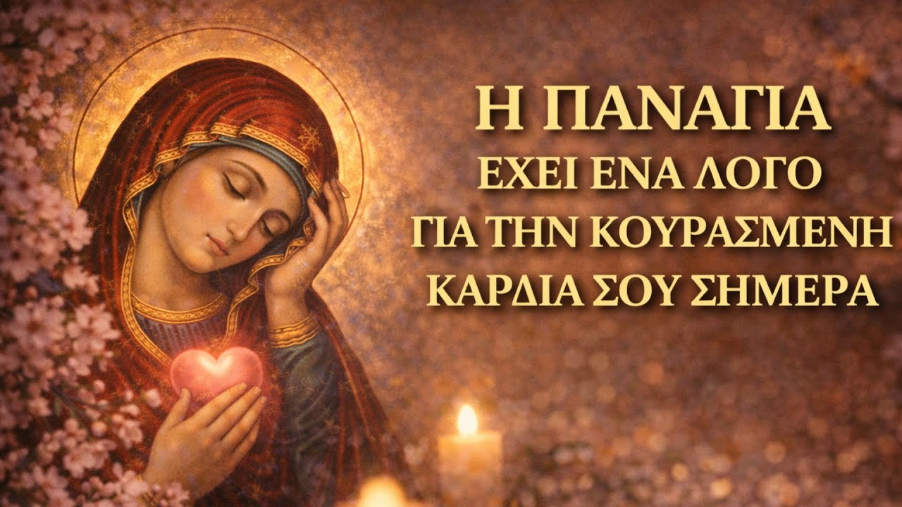 🌸 Η ΠΑΝΑΓΙΑ ΕΧΕΙ ΕΝΑ ΛΟΓΟ ΓΙΑ ΤΗΝ ΚΟΥΡΑΣΜΕΝΗ ΚΑΡΔΙΑ ΣΟΥ ΣΗΜΕΡΑ