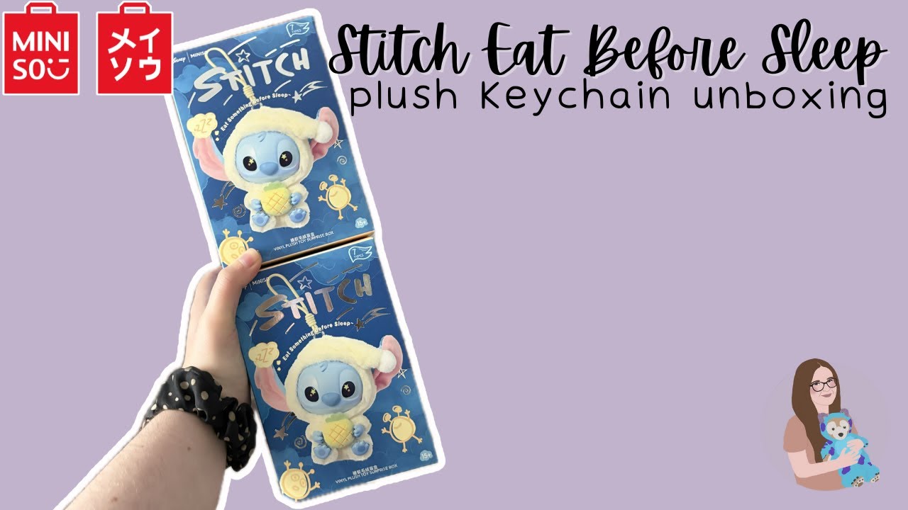stitch eat something before sleep plush keychains | disney x