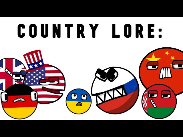 Alphabet Lore turned into European Countryballs 