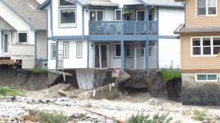 Canmore Flood Cougar Creek house destruction. June 20 2013
