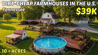 10 Dirt Cheap TENNESSEE Farmhouses with Land You Can Buy Right Now 🏘️ Real Estate Gems