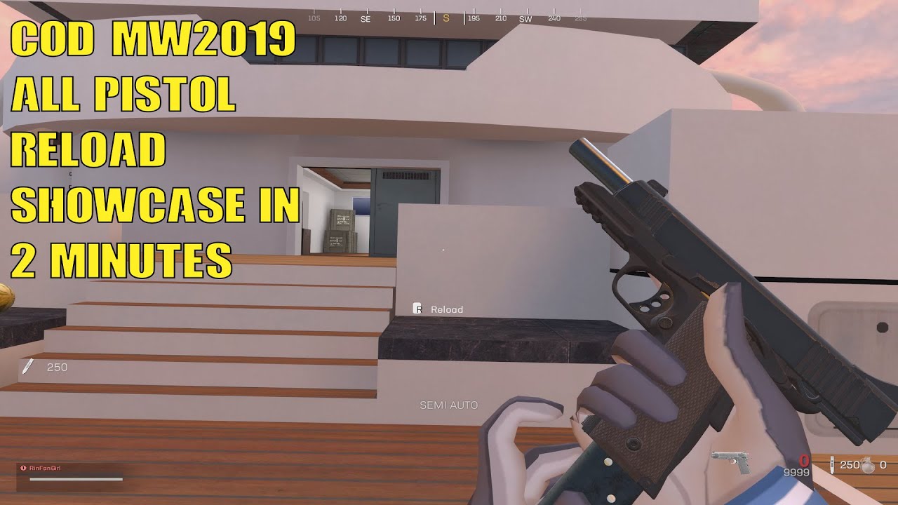 COD Modern Warfare - ALL PISTOL Reload Showcase In 2 Minutes # ...