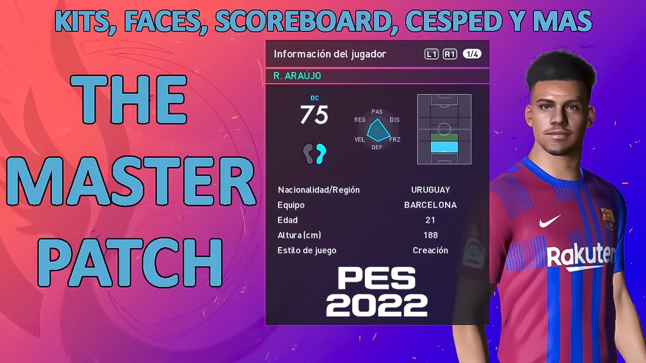  PES  2022 AL 2022  THE MASTERPATCH PS3  V1 Kits Faces 