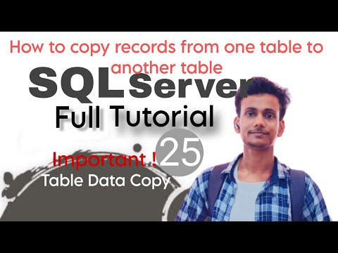How to copy records from one table to another table | SQL full Tutorial in Hindi