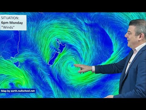 Drier week for NZ, weak cold front this weekend - YouTube