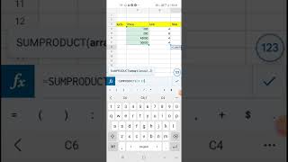 How to drag and use SUMPRODUCT  formula in Google sheet in Android phone@COMPUTEREXCELSOLUTION screenshot 5