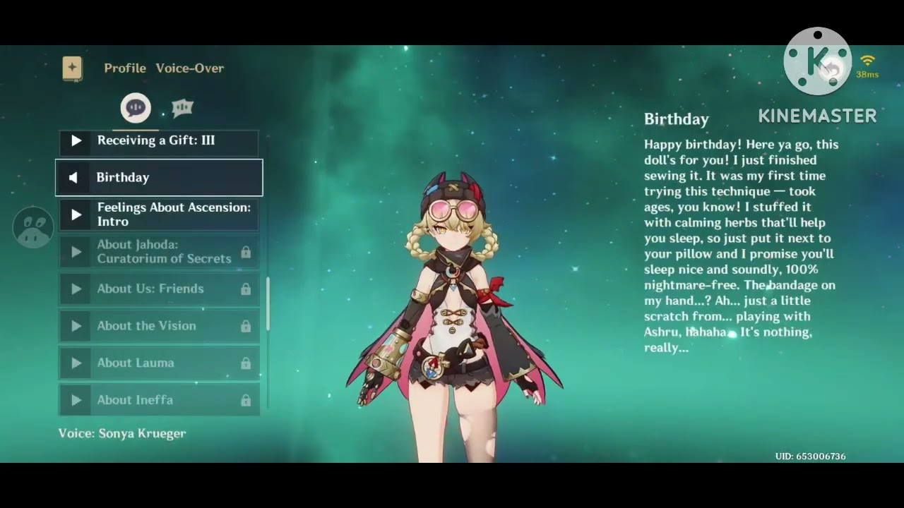 Genshin impact: Updated Birthday voice lines (2026)