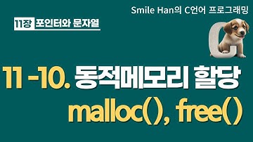 C언어 11-10 : 동적메모리할당(malloc(), free())