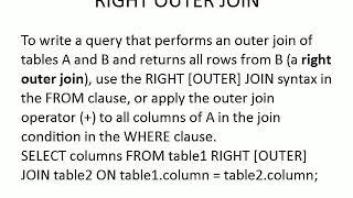 SQL Joins in Oracle