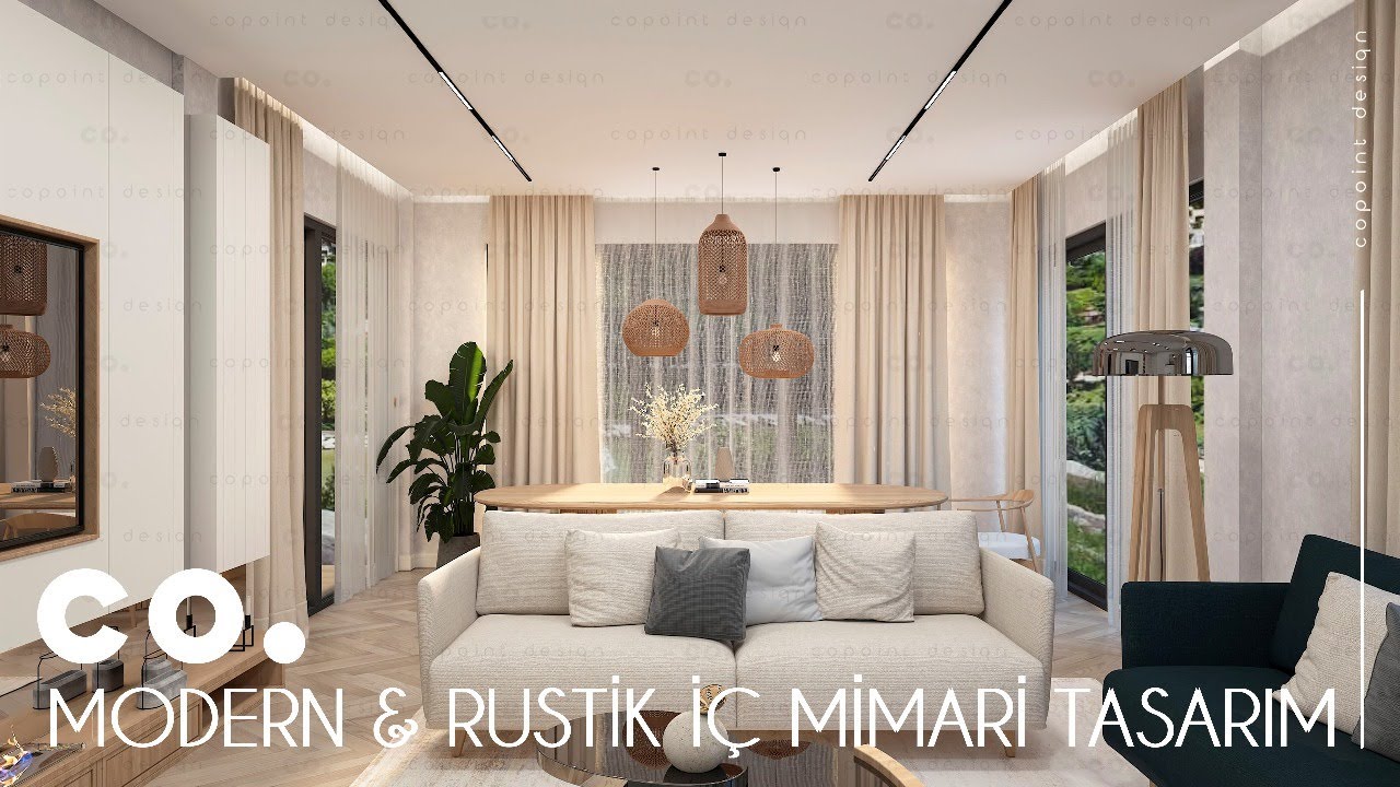 Modern & Rustik İç Mimari Konsept Tasarımı