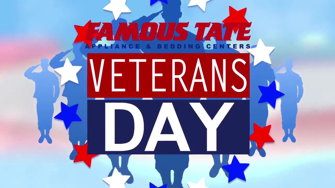 Veterans Day Sales Tax Rebate At Famous Tate YouTube