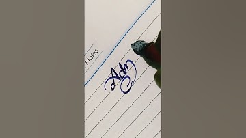 Adnan*calligraphy and cursive writing