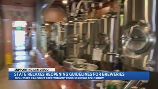 State Relaxes Reopening Guidelines For Breweries