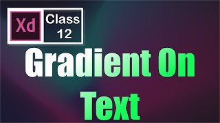 How to Add Gradient on Text | Adobe Xd course in Urdu / Hindi