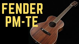 Fender PM-TE Guitarra Electroacústica Mini - Demostración en español -  YouTube
