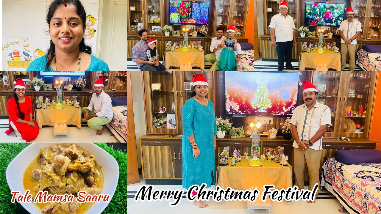 Merry Christmas Festival in my Home | Tale Mamsa Saaru in Kannada